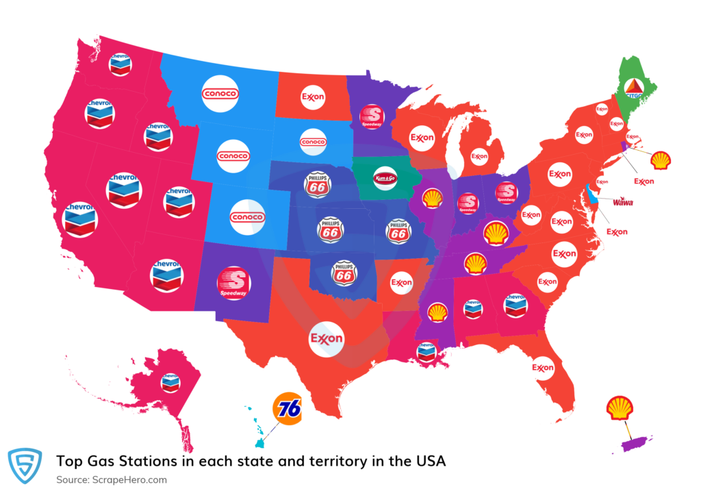 10 Largest Gas Stations In The United States In 2022 ScrapeHero