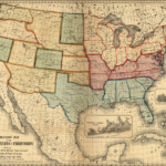 24 x36 Gallery Poster Military Map Of The United States 1861 P10
