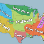 5 Regions Of The United States Map US State Geography
