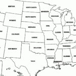 Blank United States Map To Fill In White Gold