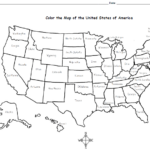 Color The Map Of The USA Teaching Resources