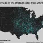 Every Tornado s Path In The Contiguous United States From 2000 To 2015