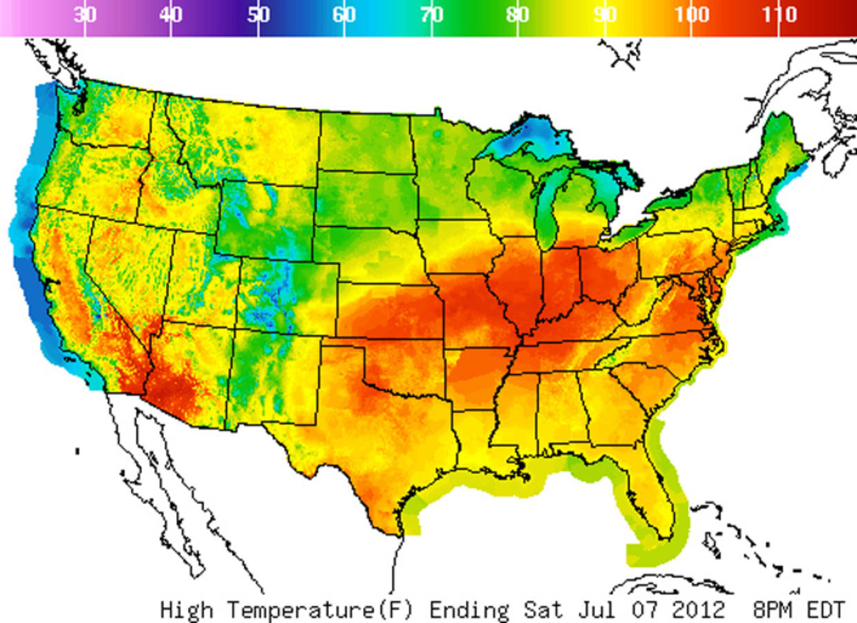 Extreme Heat Wave Spreads Across U S CBS News