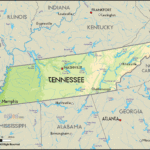 Geographical Map Of Tennessee And Tennessee Geographical Maps