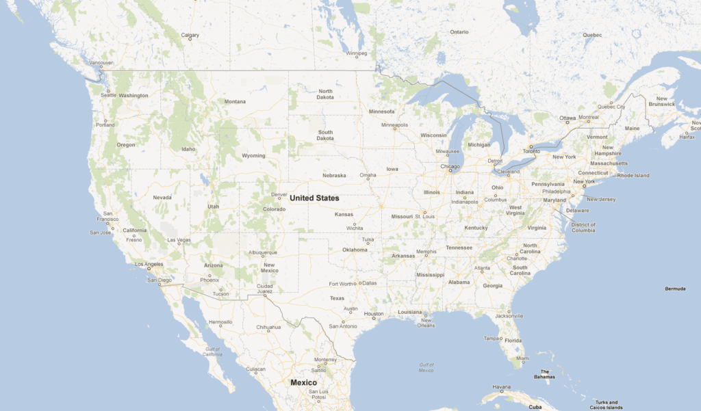 Google Map Of The United States Google USA English United States 