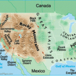 Landforms Of The United States Of America And USA Landforms Map