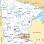 Large Detailed Map Of Minnesota State With Roads And Major Cities