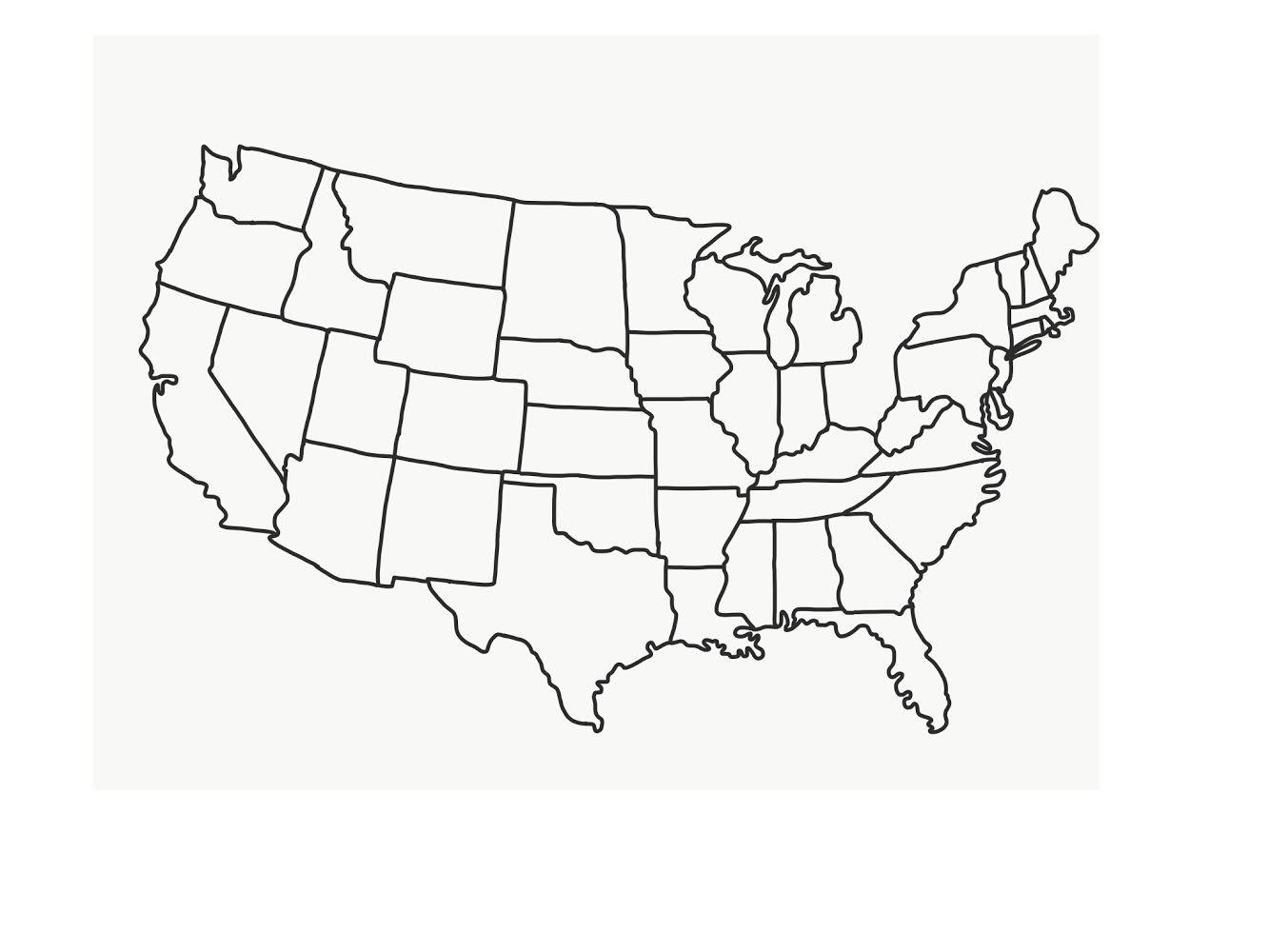 Map It The US Without Ohio R Maps