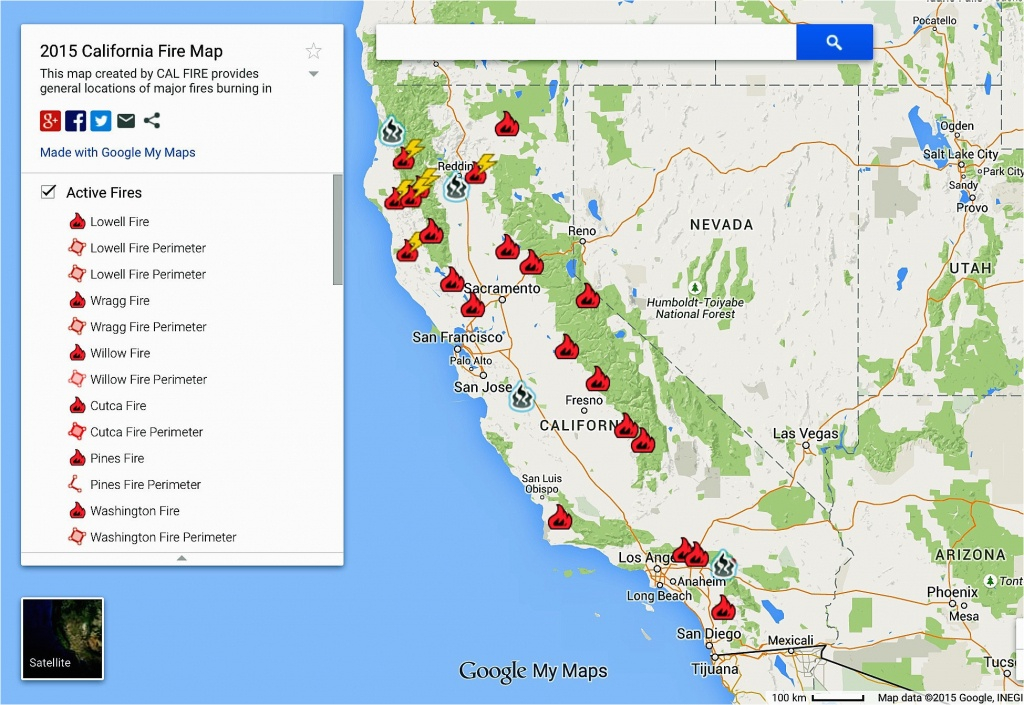 Map Of Current Forest Fires In California Printable Maps
