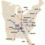 Map Of Eastern United States Interstates