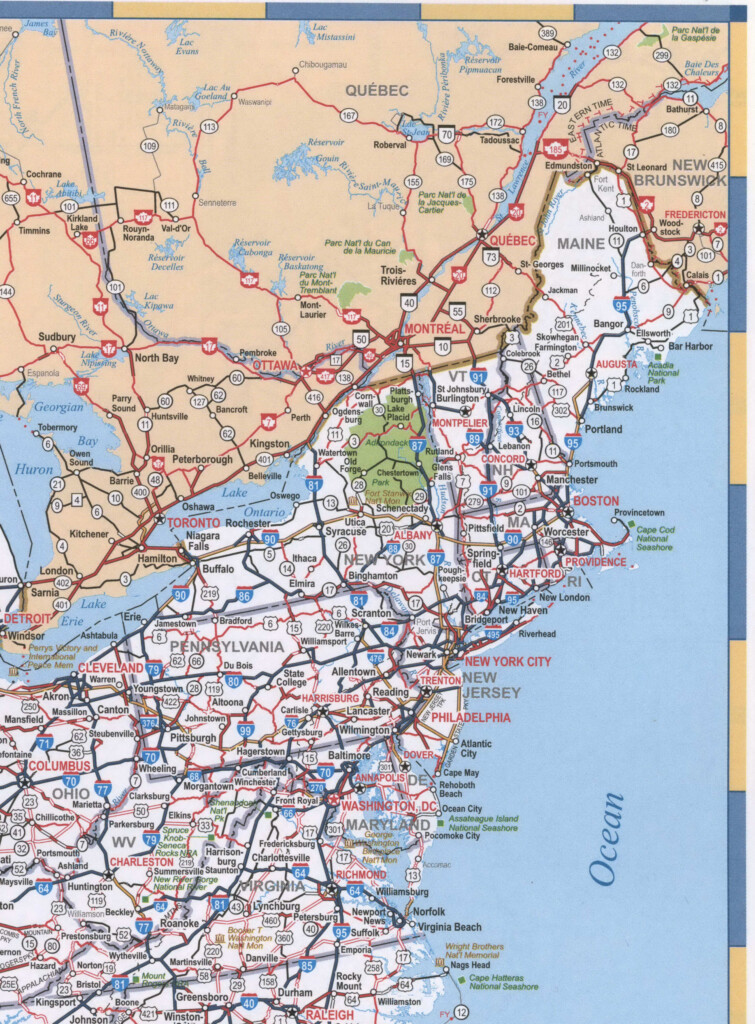 Map Of New England U S A New River Kayaking Map