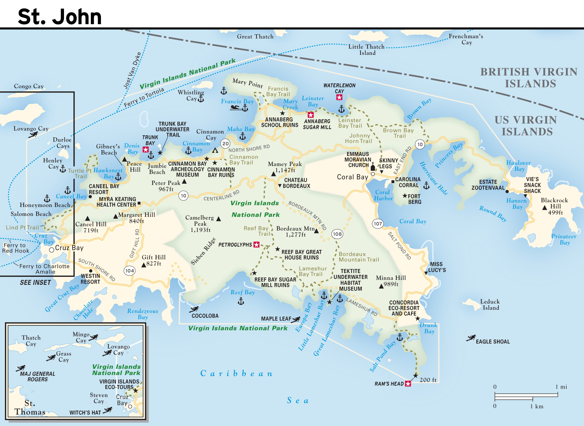 Map Of St John Usvi Free Coloring Pages