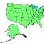 Map Of The United States With Alaska And Hawaii To Scale 976 696