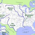 Map Of Us With Rivers Map
