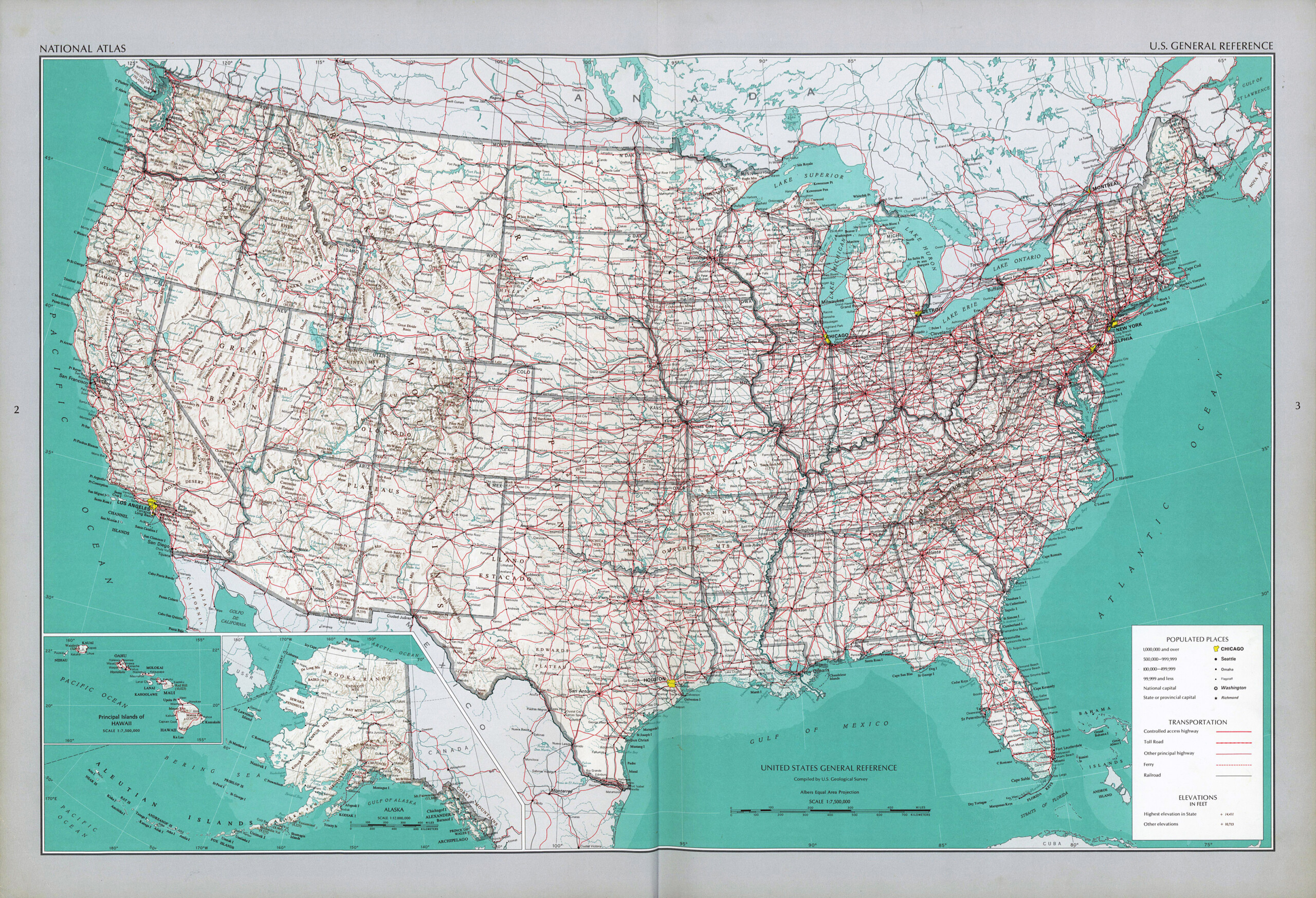 Map Of Usa With Cities And Towns Topographic Map Of Usa With States