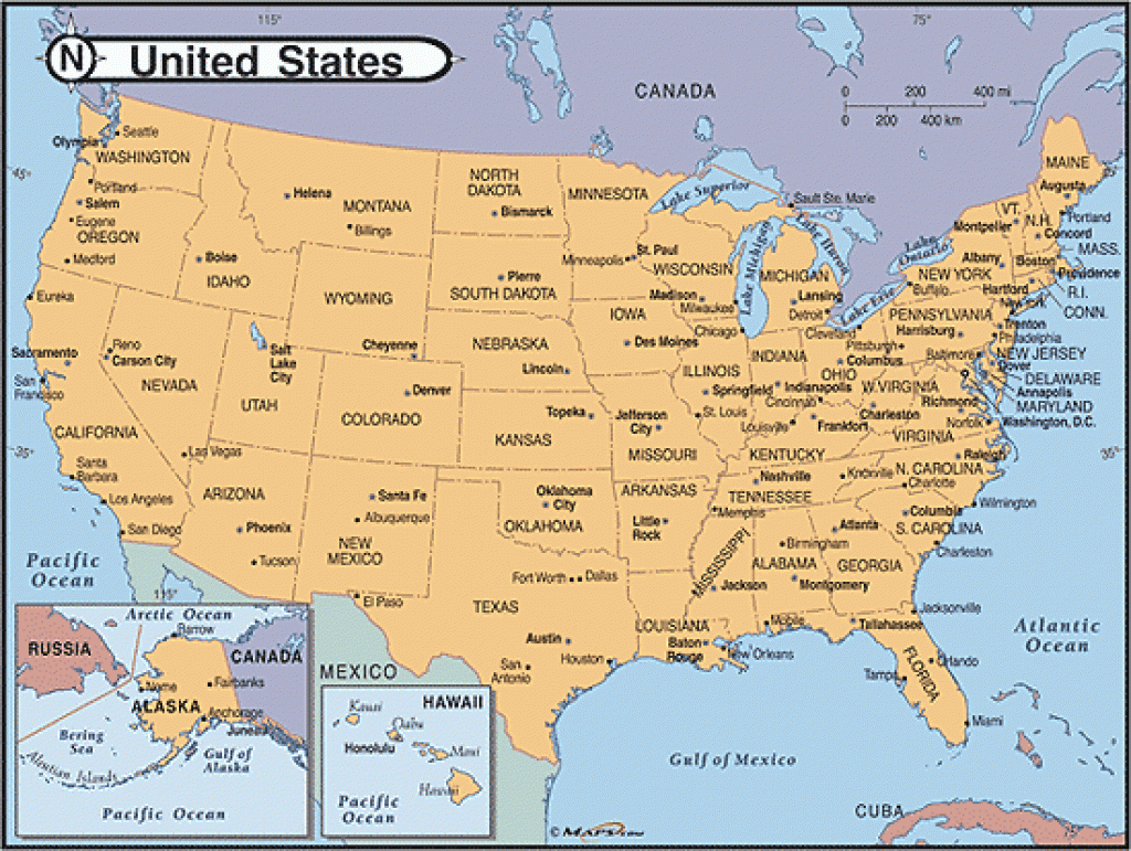 Map Of Usa With Cities Topographic Map Of Usa With States