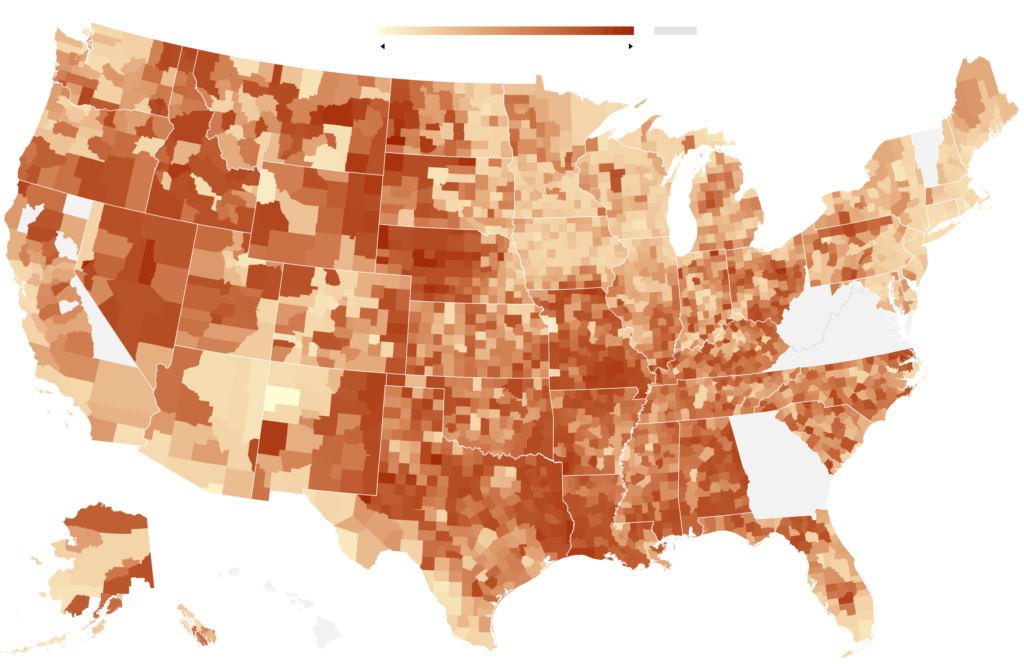 Map Where People Are Most Vulnerable To The Delta Variant New York 