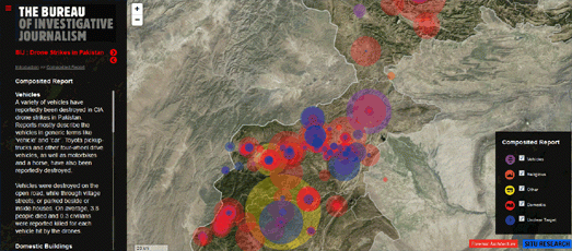 Maps Mania The Drone Attack Map