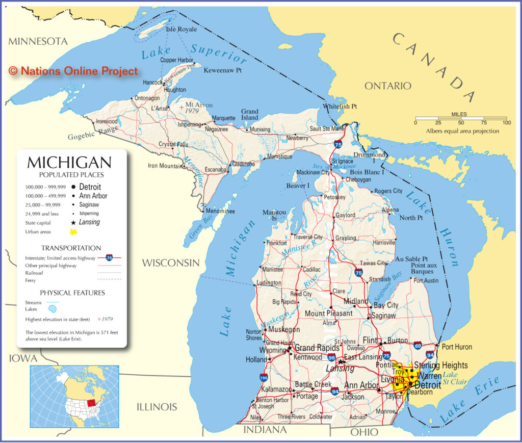 Michigan County Map Upper Peninsula Map Of Michigan Upper Penninsula 