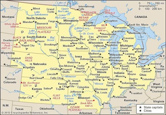 Midwest Usa Map Gadgets 2018