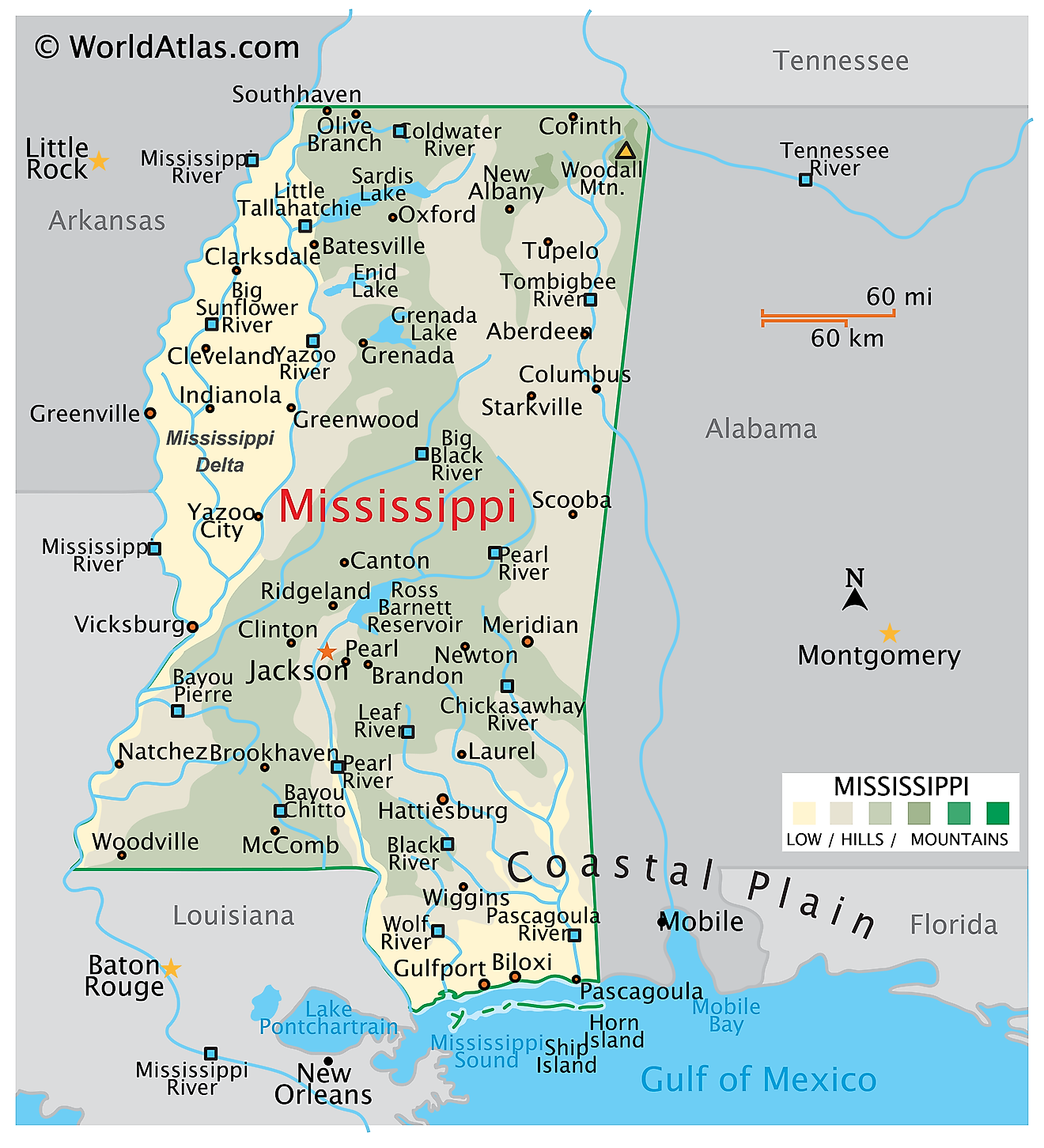 Mississippi Maps Facts World Atlas