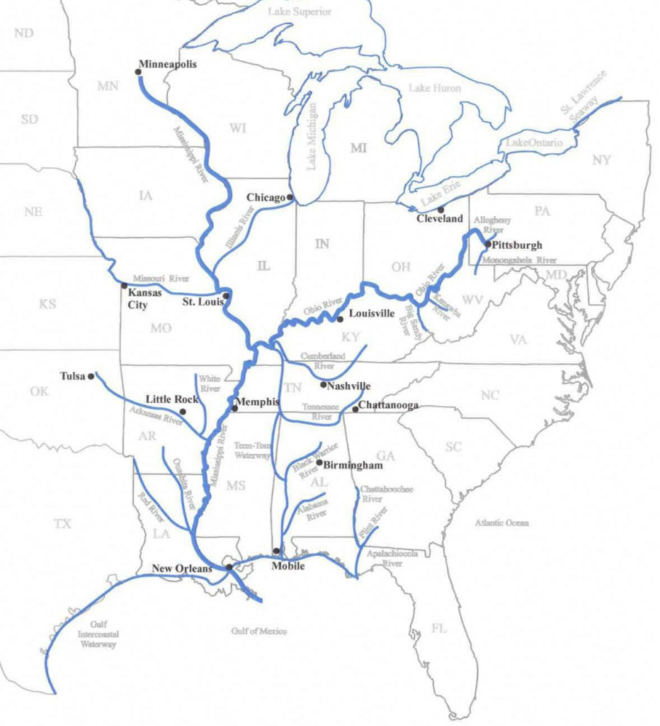 Navigable Waters Of The United States Map Printable Map