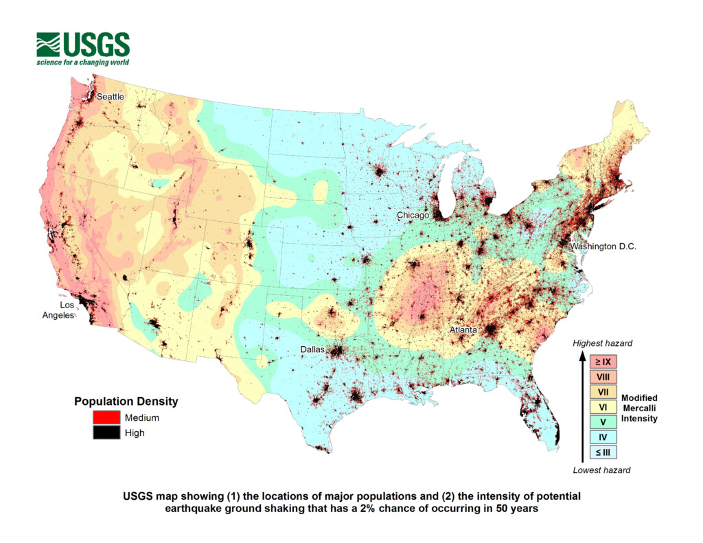 Nearly Half Of Americans Exposed To Potentially Damaging Earthquakes