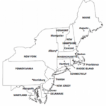 Northeast States And Capitals Map Printable Map