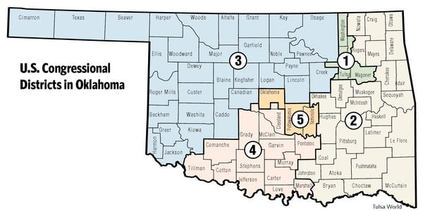 Oklahoma Congressional Districts Must All Change Some Politics