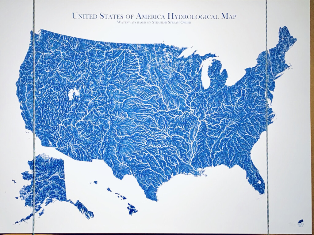 Saw This U S Hydrological Map At A Nearby REI Unfortunately Wasn t For 