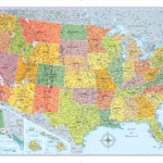 Signature United States Wall Map folded 9780528020476 Walmart