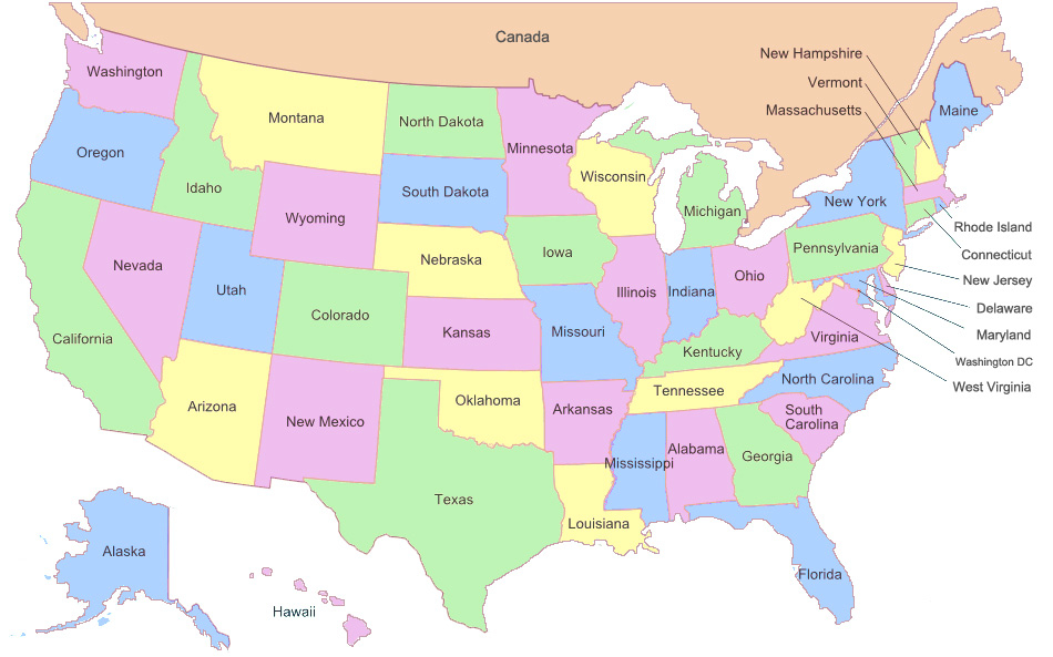 Simple US Map ClipArt Best
