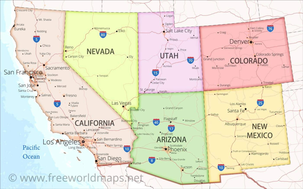 Southwestern US Maps