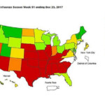 States With High Levels Of Doctor Visits Due To Flu like Symptoms