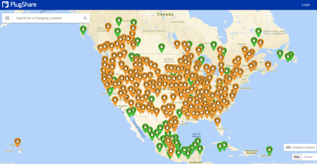 Tesla Charging Stations Map 2019 Tesla Power 2020