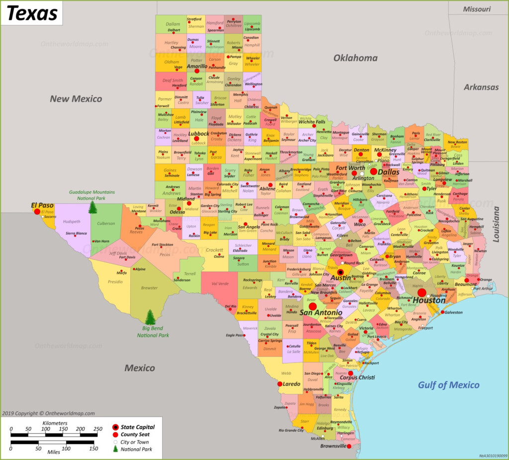 Texas State Map USA Maps Of Texas TX 