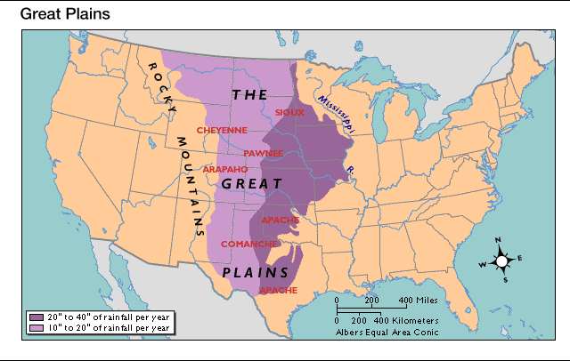 The Great Plains Map Early American History Pinterest Mapas