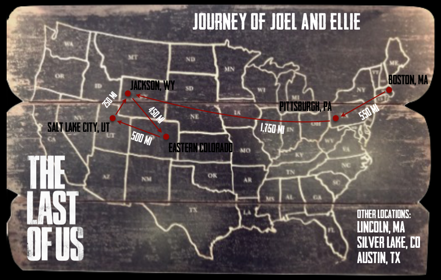 The Last Of Us Map Of Joel Ellie s Journey Just A Fangirl 