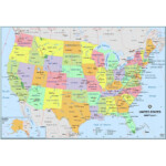 The Map Of The United States Template Calendar Design