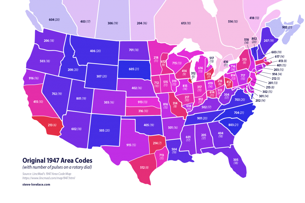 The Oddities Of Area Codes Steve Lovelace