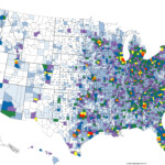 The Population Density Of The US By County Heat Map Map Graphic
