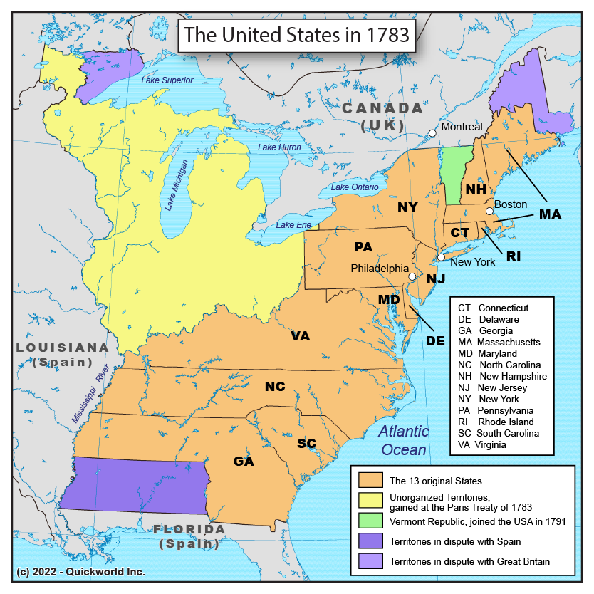 The United States In 1783