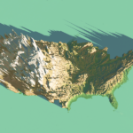 Top View USA 3d Map By Alok Dribbble