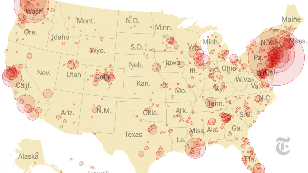 U S Coronavirus Map Cases Now Reported In All 50 States The New 