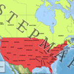 United States Canada Regional Map Mapsofnet Stepmap United States And