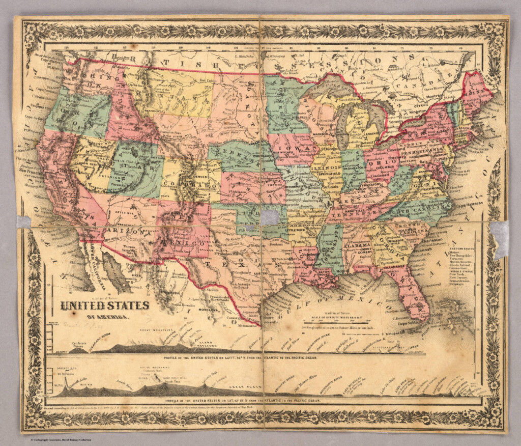 United States Map 1860