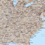 United States Printable Map Printable Eastern Us Road Map Printable