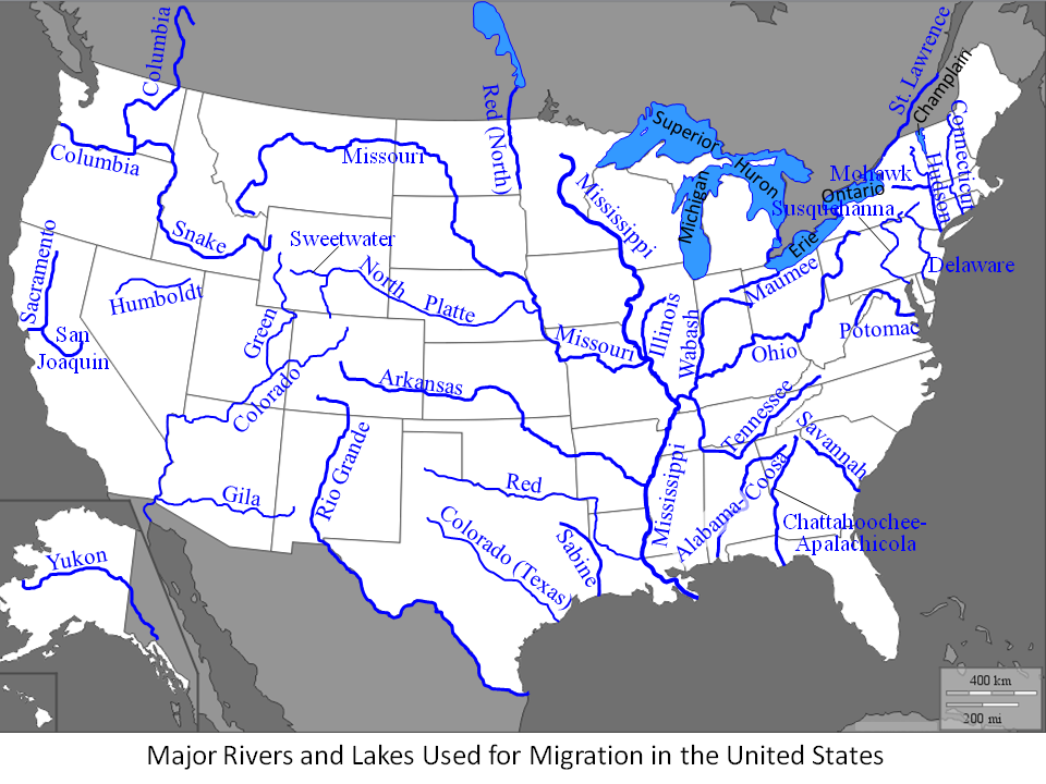 United States Waterways Map