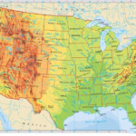 Us Mountain Ranges Map United States Physical Resources Mr Inside For
