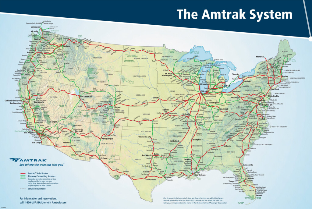 Us Passenger Railroad Map